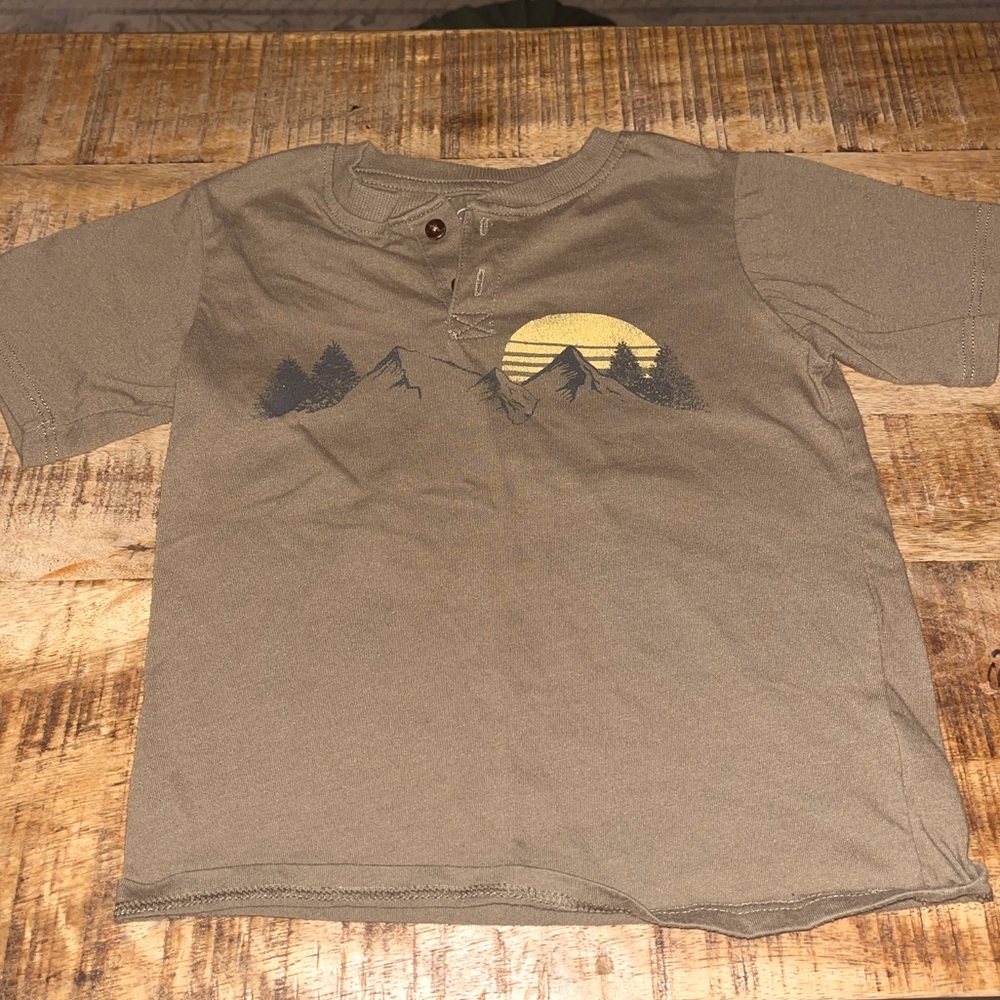 Boys short sleeve Henley t shirt